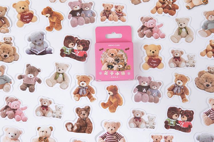 Bộ 46 Sticker Gấu bông đáng yêu E102