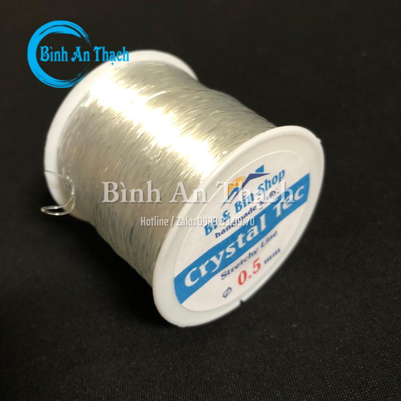 Cuộn crystal cước thun co giãn xỏ hạt chuỗi làm vòng đeo tay, làm trang sức thủ công