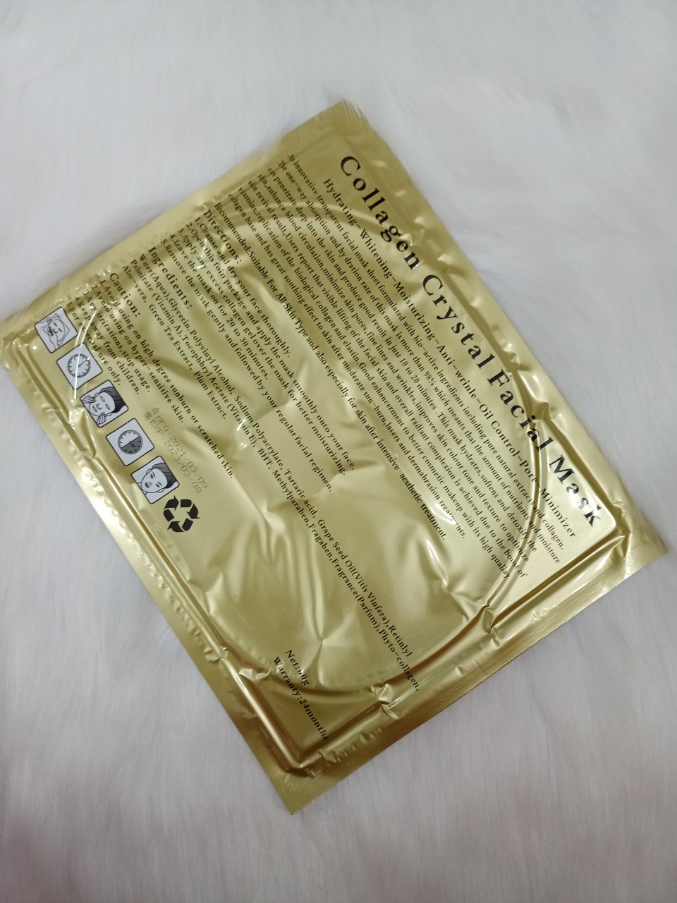 Mặt nạ dưỡng da collagen vàng