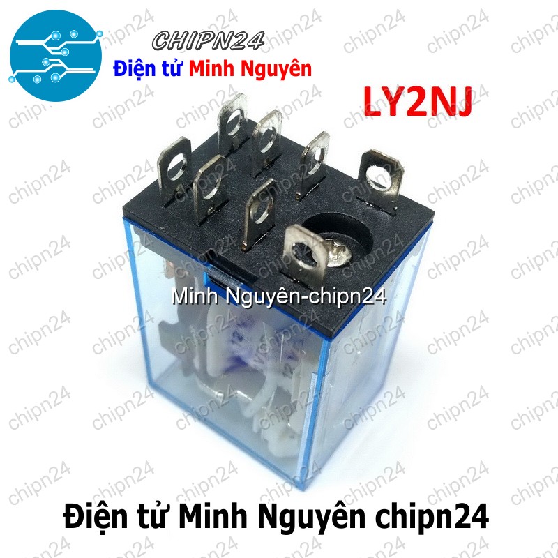 [1 con] (F200) Relay kiếng LY2NJ 8 chân 10A (LY2N-J JQX-13F AC220V/DC24V/DC12V)) - [Chọn Loại] - HHH.00121