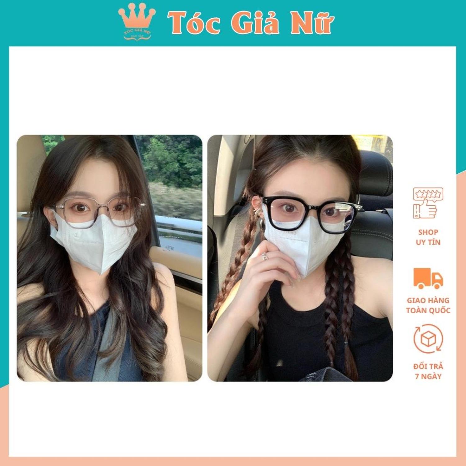 Tóc giả dây cột tóc con rít dai 60cm mẫu mới