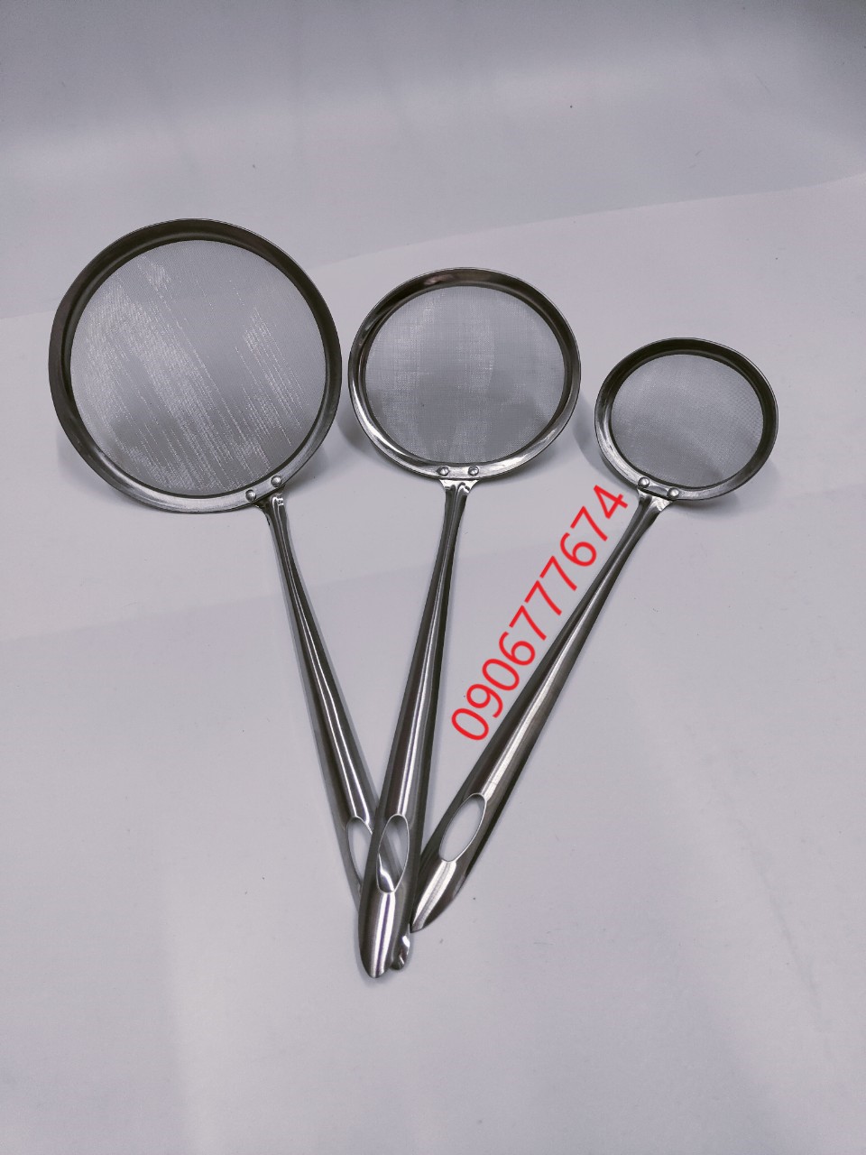 Vá vớt bọt / hớt bọt inox dạng lưới khít , mịn [Ảnh thật] [Có sẵn]