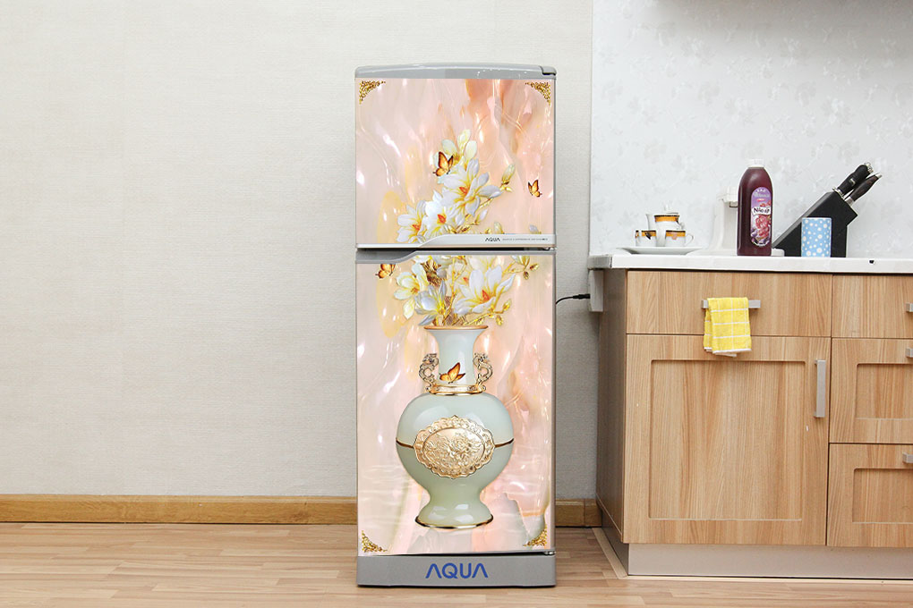 [HCM]Decal trang trí tủ lạnh mẫu Hoa Mai Trắng số 5