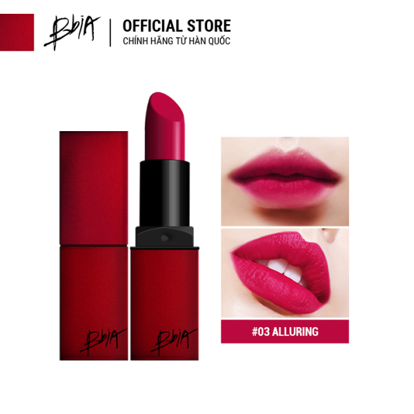 Son thỏi lì Bbia Last Lipstick Version 1 – 03 Alluring- Màu hồng cánh sen