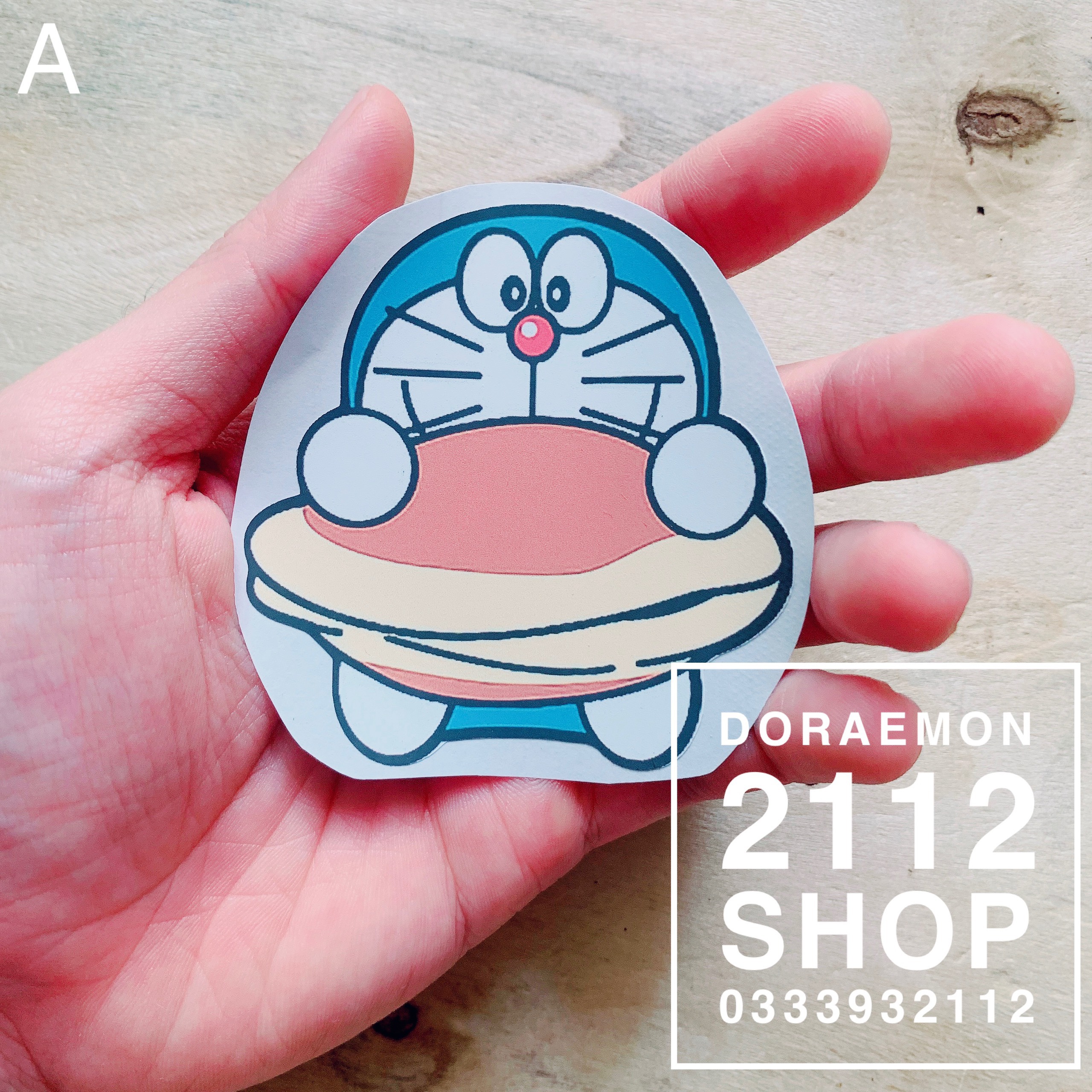 Sticker dán áo - Hình dán ủi áo Doraemon - Tem ủi áo Doraemon