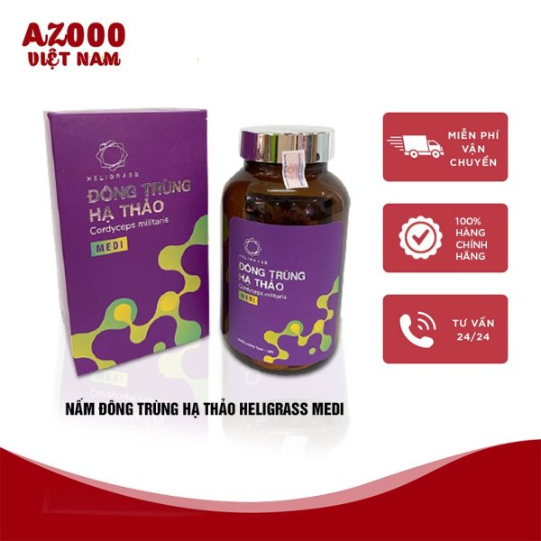 [FREESHIP] Nấm Đông Trùng Hạ Thảo Sấy Khô Heligrass Medi Phục Hồi Sức Khỏe AZ41 - Azooo Comestic