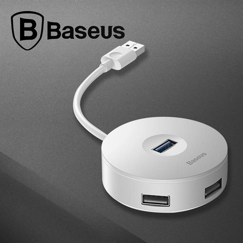 Bảng giá Bộ HUB chuyển đổi USB từ Type-A sang USB 3.0 Baseus Round Box HUB (CAHUB-F02) (4 cổng USB, 1xUSB3.0, 3xUSB2.0) Phong Vũ