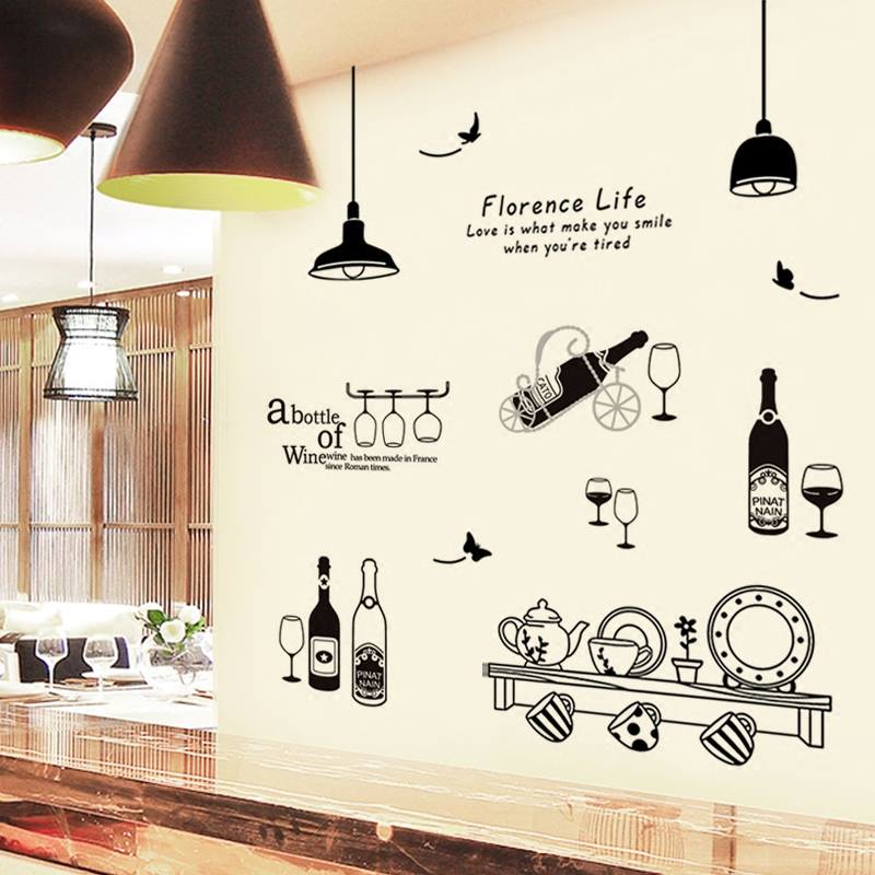 [HCM]DECAL DÁN TƯỜNG COMBO BẾP XINH