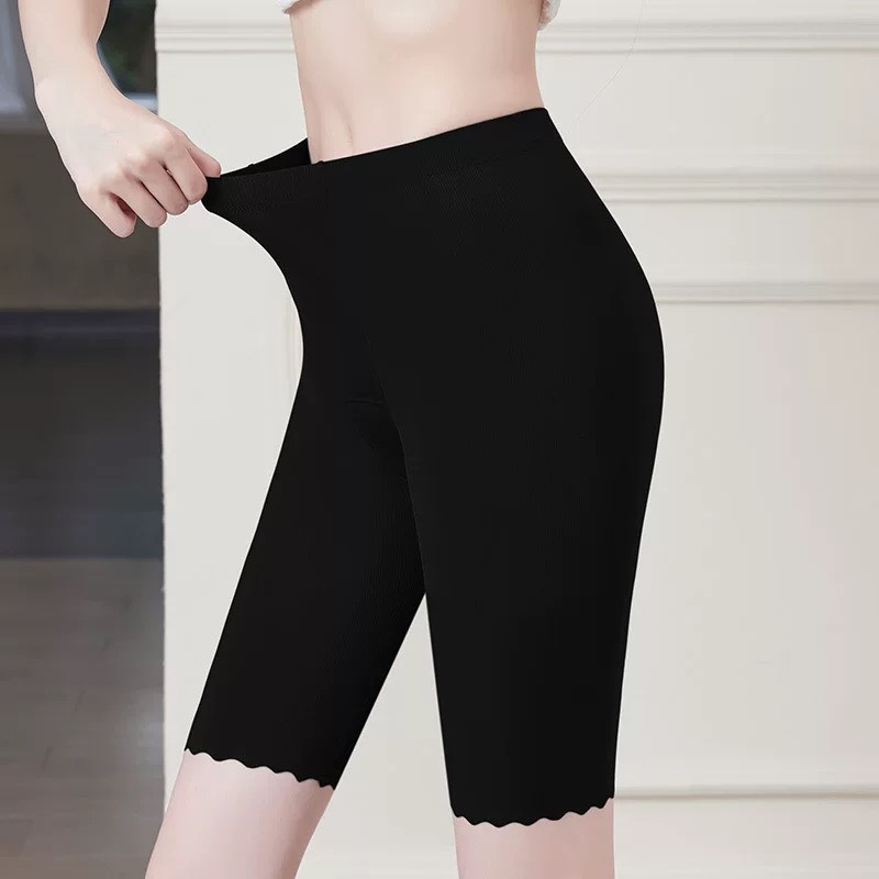 Quần legging lửng chất thun co dãn, quần bảo hộ trong váy có đáy kháng khuẩn