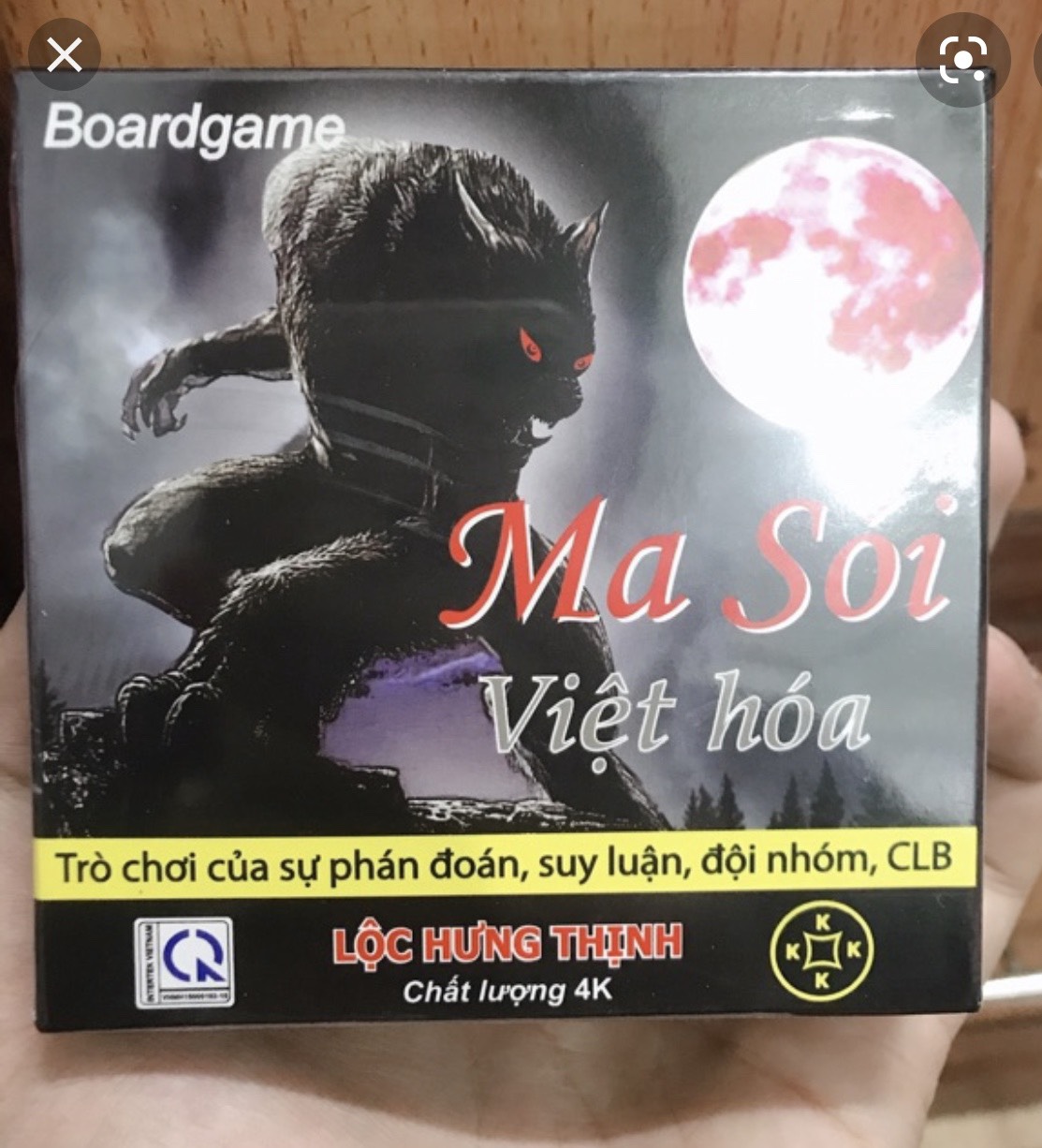 [MUA 2 GIẢM 5%][HCM] Đồ Chơi Boardgame Ma Sói Phiên Bản Việt Hoá