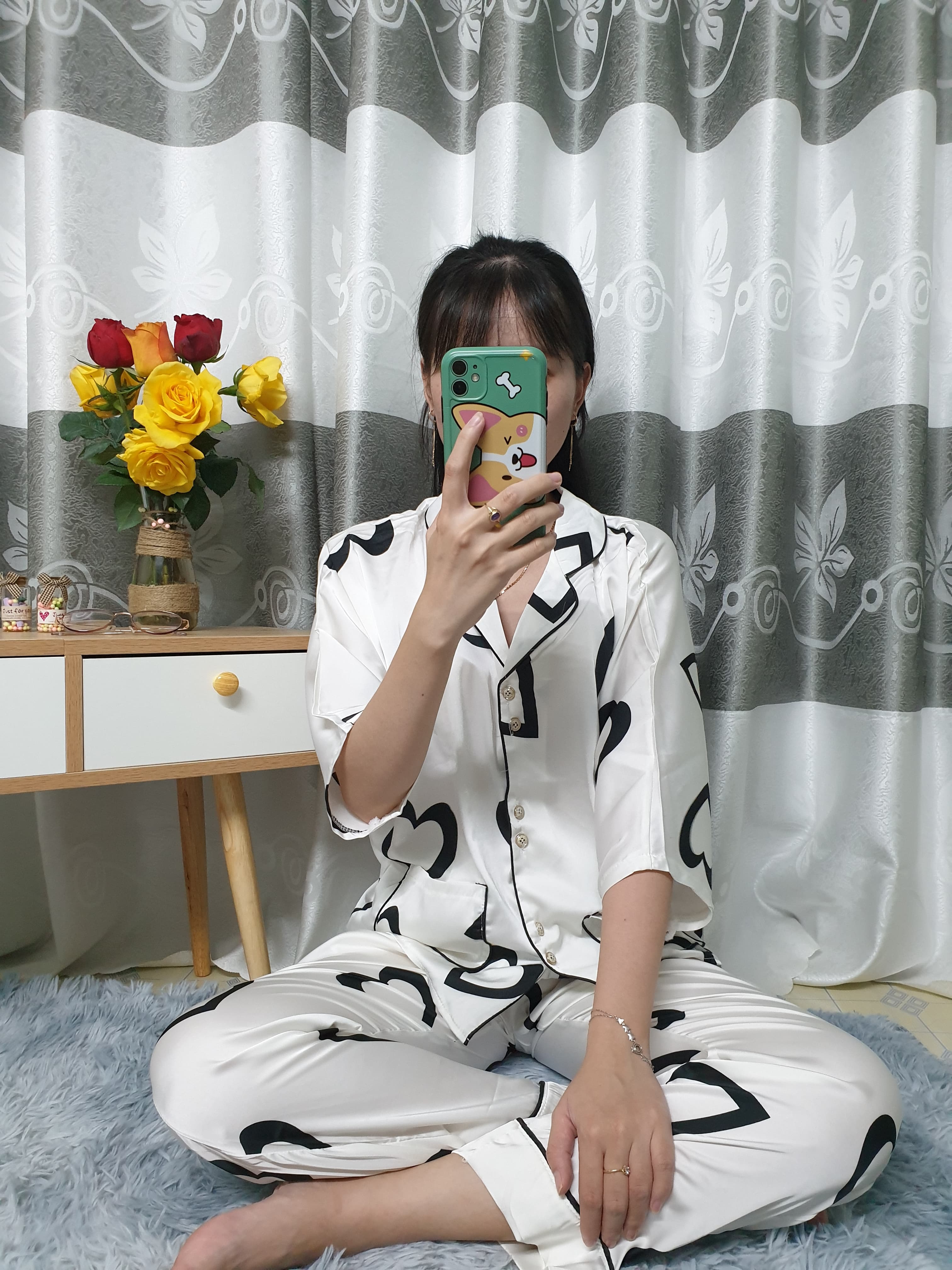 Đồ Bộ, Đồ Ngủ Nữ Pijama - Vải Lụa Latin Loại 1 Cao Cấp