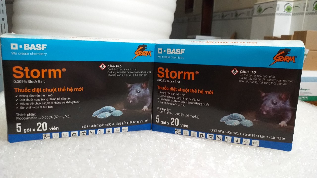 5 gói Thuốc diệt chuột Storm (20 viên/gói)