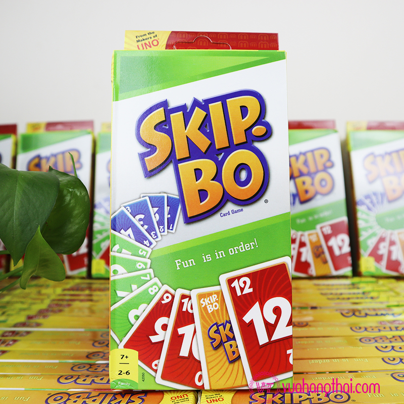 ]bộ bài uno skip bo - giấy bìa cứng cao cấp
