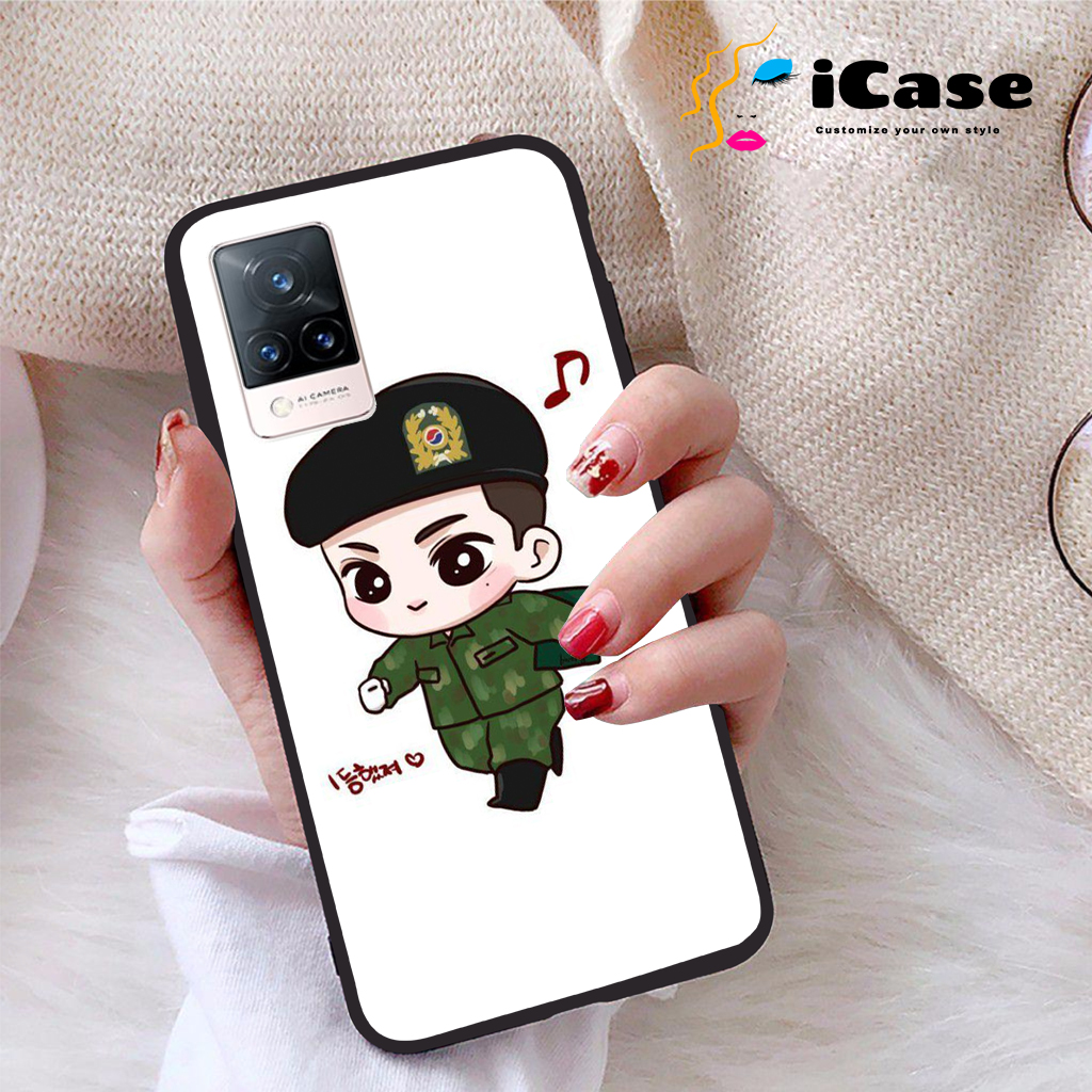 Ốp lưng Vivo V21 5G viền dẻo TPU BST Chibi