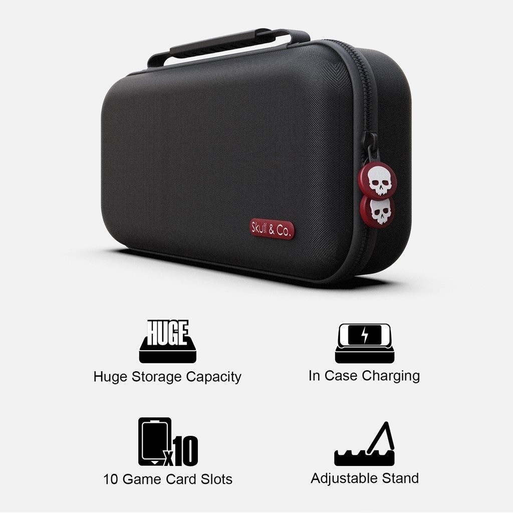Ốp Lưng Grip Case Oled & túi Maxcarry Oled hãng Skull & Co cho Nintendo Switch Oled
