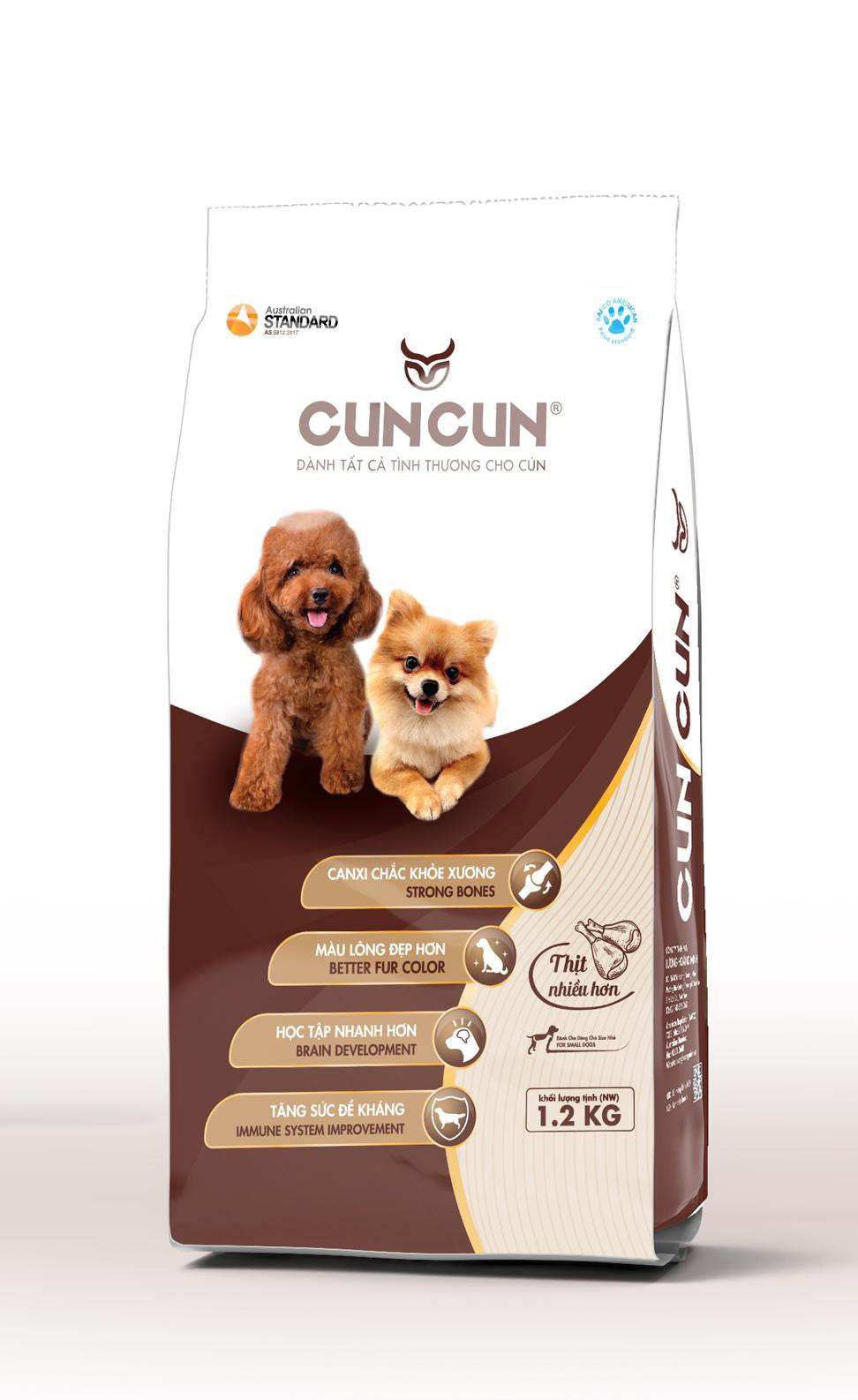 thức ăn hạt cuncun dành cho giống chó mini