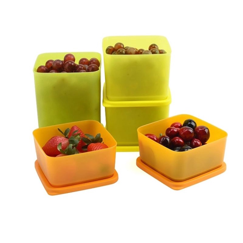 Set 5 hộp ngăn mát Tup ♥️ bộ trữ mát ♥️ tupperware