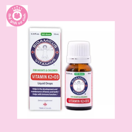 BioAmicus Vitamin D3K2MK7 10ml chính hãng- 08TGSS