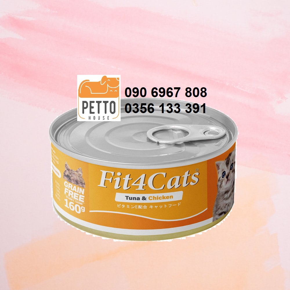 Cattyman Fit4cats Tuna and Chicken grain free 160g thức ăn ướt