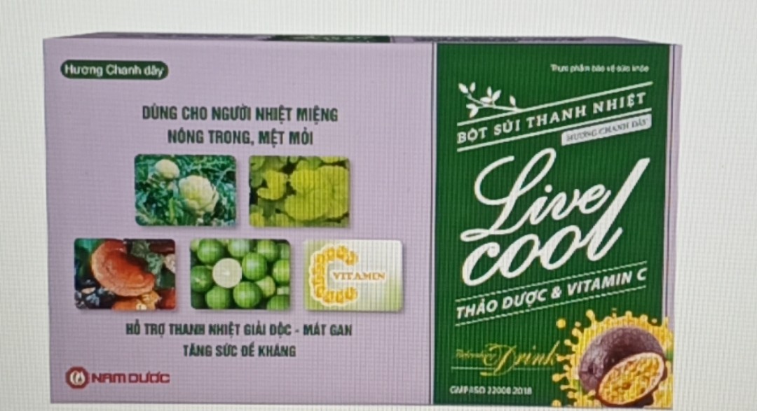 Bột sủi thanh nhiệt hương chanh dây Live Cool