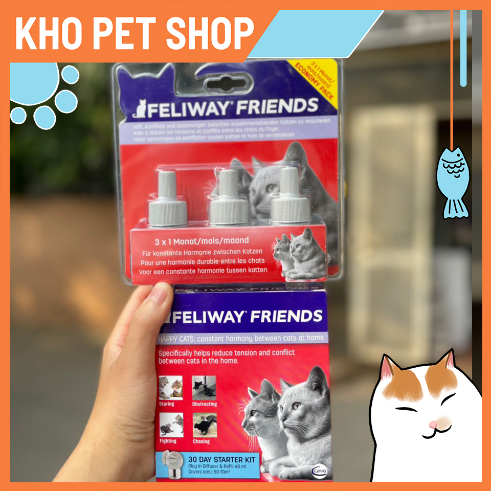 Feliway Friends Bộ sản phẩm giảm xung đột cho nhà nhiều mèo
