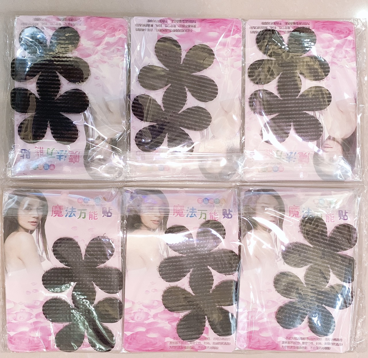 Sỉ 1 bịch miếng dán tóc đơn bản to (24 gói) - phukienteen