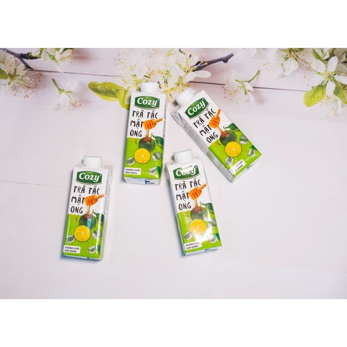 [HCM]Lốc 4 Hộp Trà Cozy 225ml