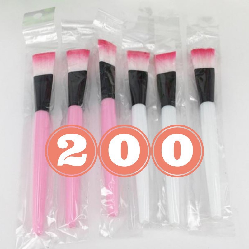 Combo 200 cọ quét mặt nạ cán hồng, cán trắng ,cọ,quét,mask,nạ