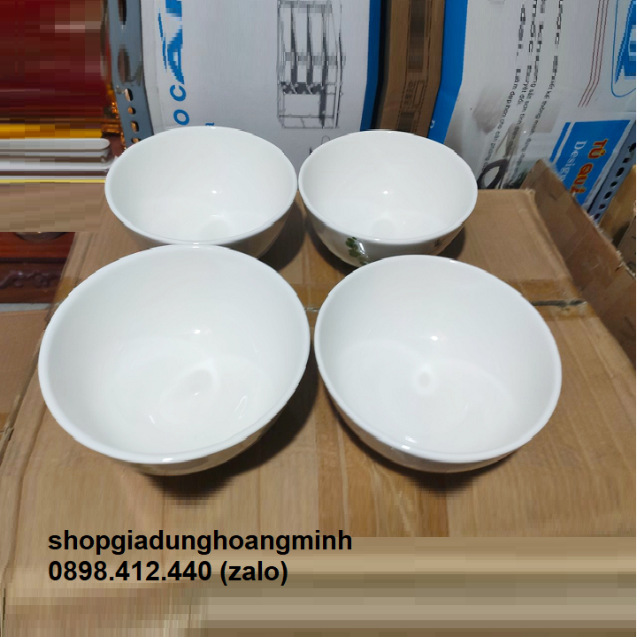 [HCM]bộ tô sứ trắng ăn cơm - tô sứ trắng