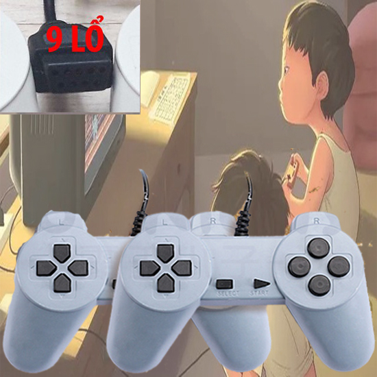 Bộ 2 Tay cầm chơi game điện tử 4 nút 9 lỗ (TD)