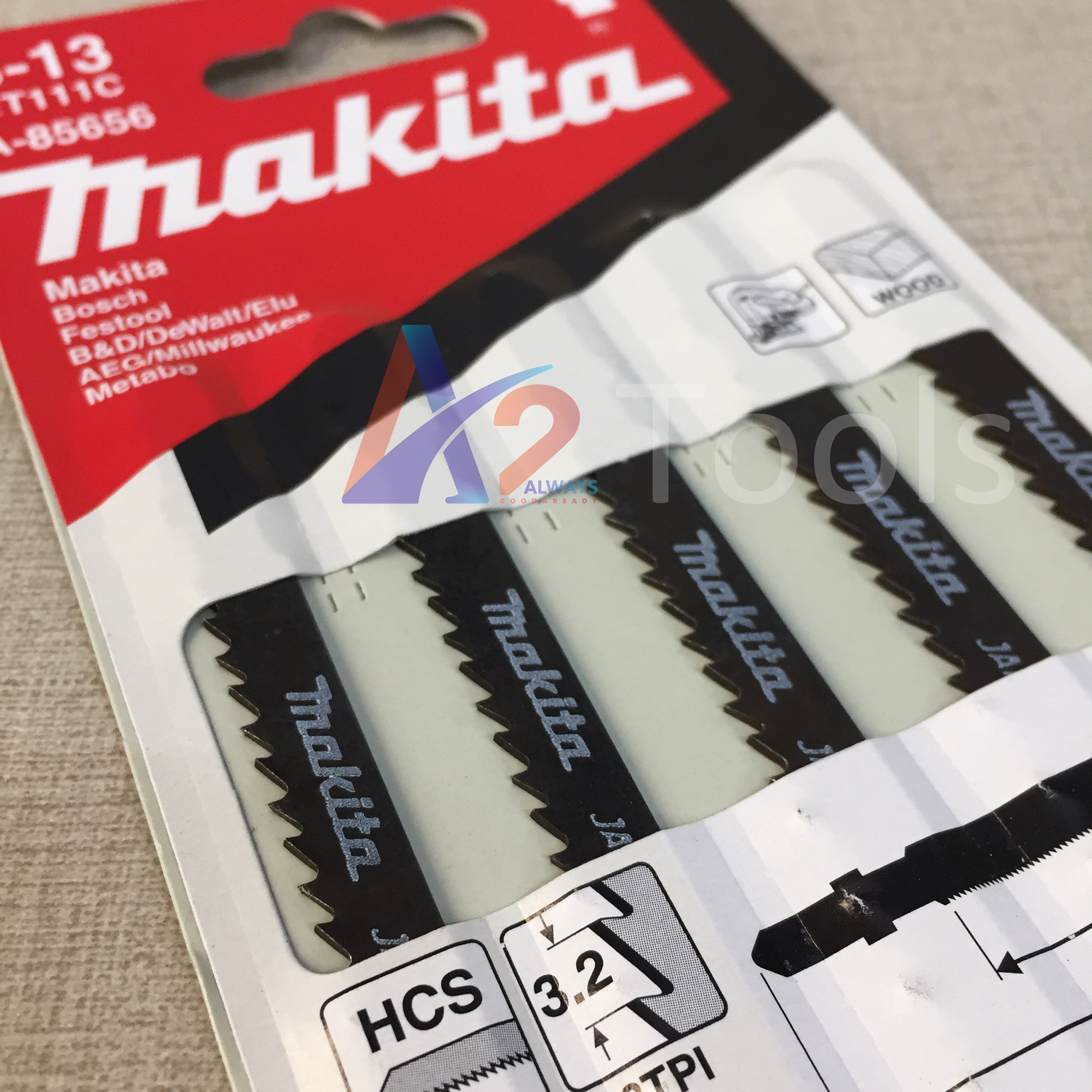 Bộ lưỡi cưa lọng B-13 Makita A-85656 (5 lưỡi/bộ)