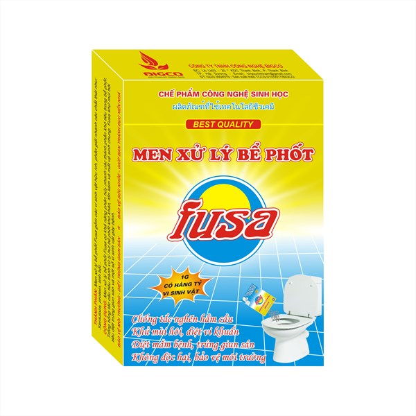 Combo 03 gói men xử lý bể phốt Fusa