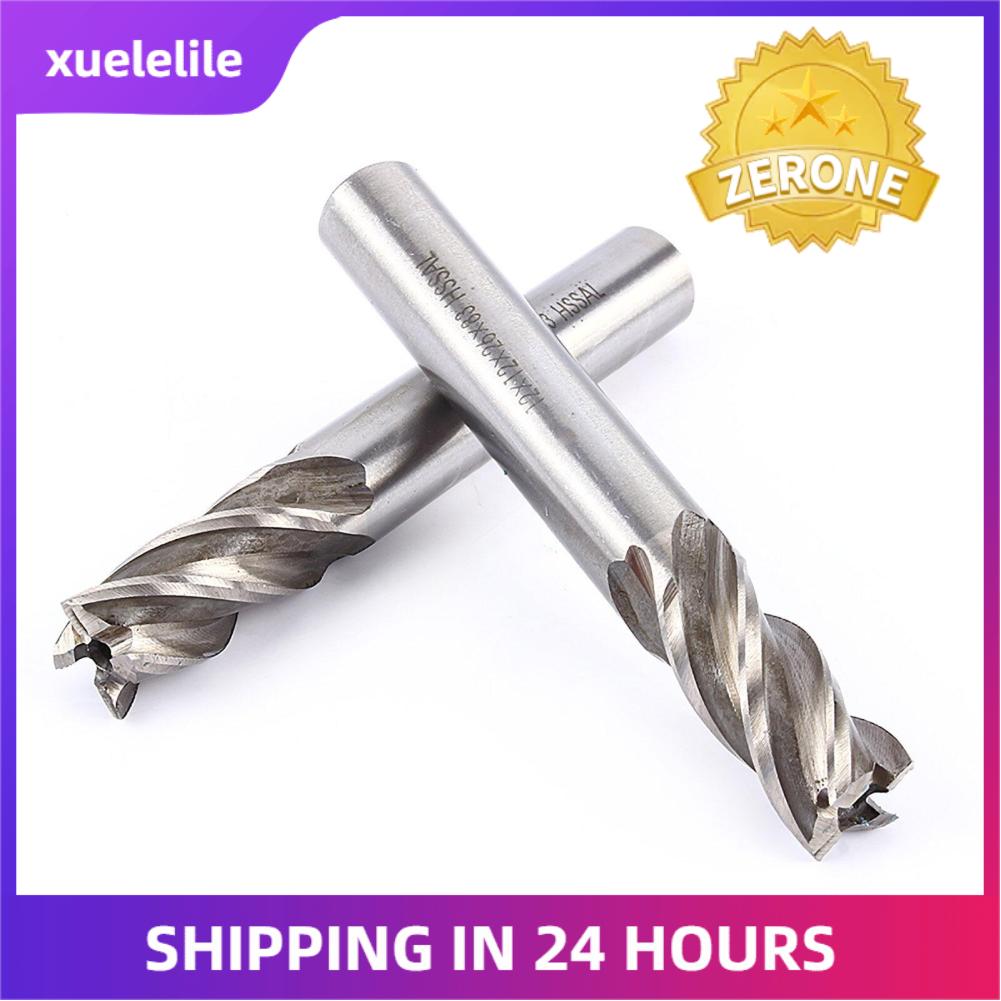 High Quality 4mm-12mm HSS CNC Straight Shank 4 Flute End Mill Cutter Drill Bit
