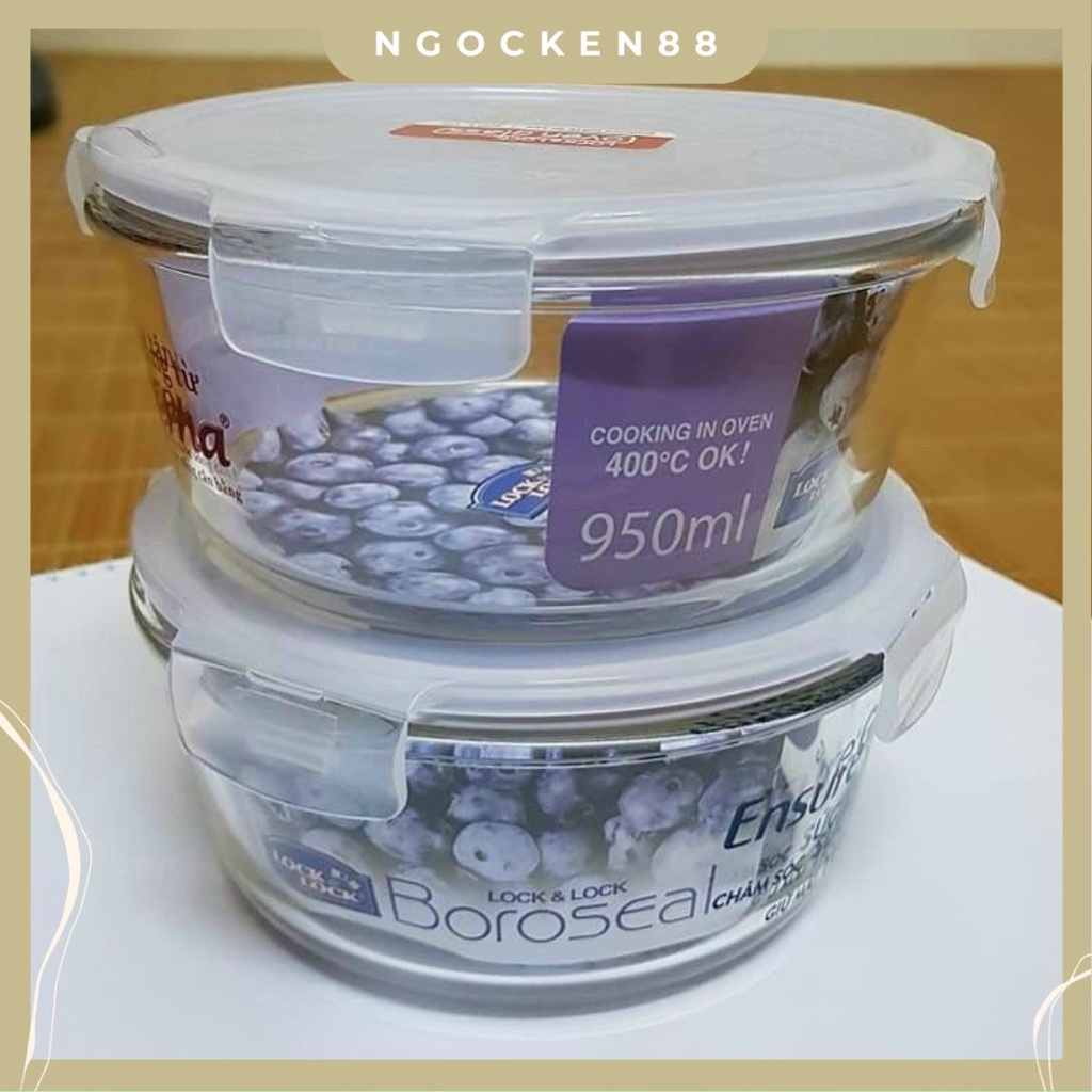 Hộp thủy tinh chịu nhiệt cao cấp Lock&Lock 950ml – Ngọc Ken Shop