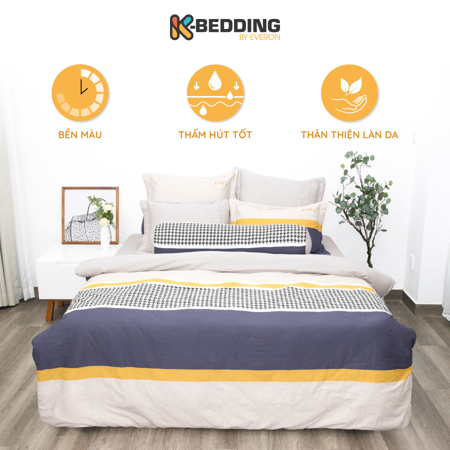 Bộ ga bọc Cotton K-Bedding by Everon KCP 302 (KHÔNG BAO GỐM CHĂN)