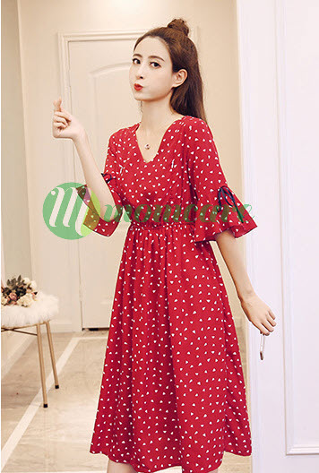 Váy bầu,sau sinh cho con bú hoa mơ (ẢNH THẬT)