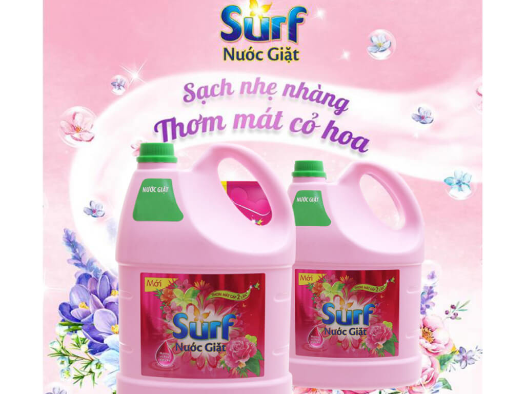 Nước giặt surf túi 3.3kg/ 2.2kg/ can 3.6kg - tạp hóa bát muội