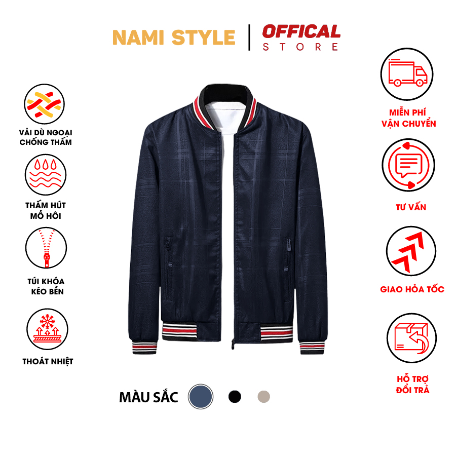 Áo Khoác Bomber Nam Chất Dù Cao Cấp