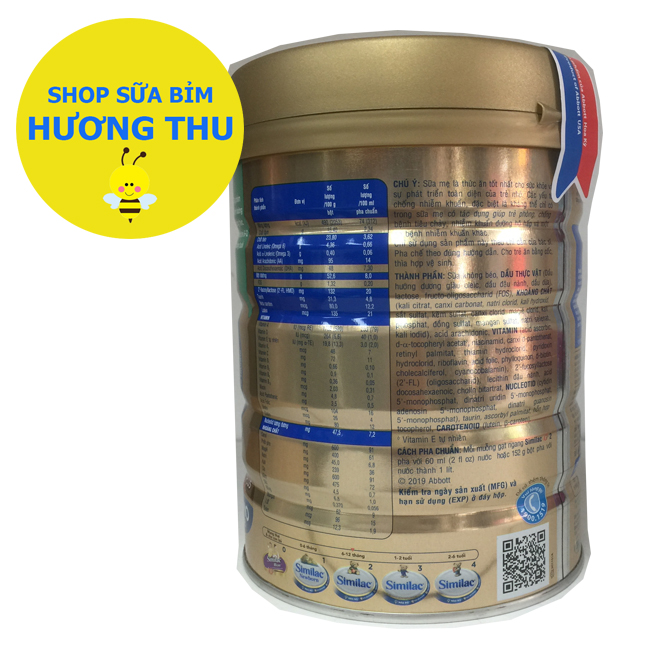 Sữa bột Similac Eye-Q 2 HMO 900g (dành cho Bé từ 6-12 tháng tuổi))