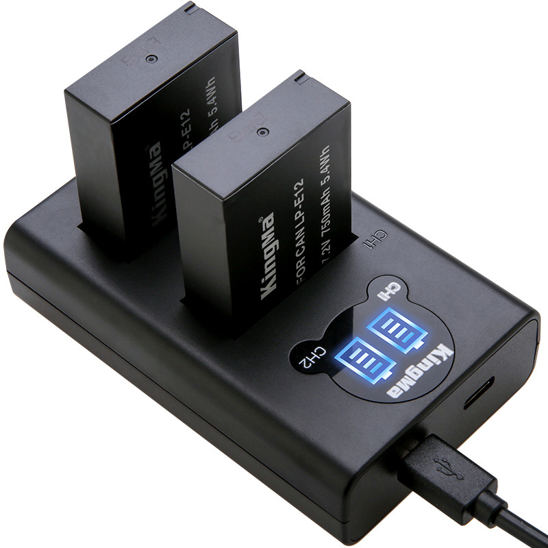 BỘ 2PIN SẠC LP-E12 KingMa cho máy ảnh Canon M