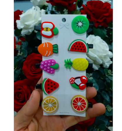Set 10 kẹp tóc đáng yêu cho bé ( 1 vỉ = 10 kẹp mix ngẫu nhiên các hình)