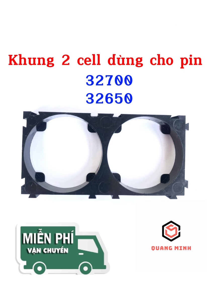 Khung gắn pin 18650, 26700, 26650, 32700, 32650, 32800 khung đế giữ pin nhiều loại