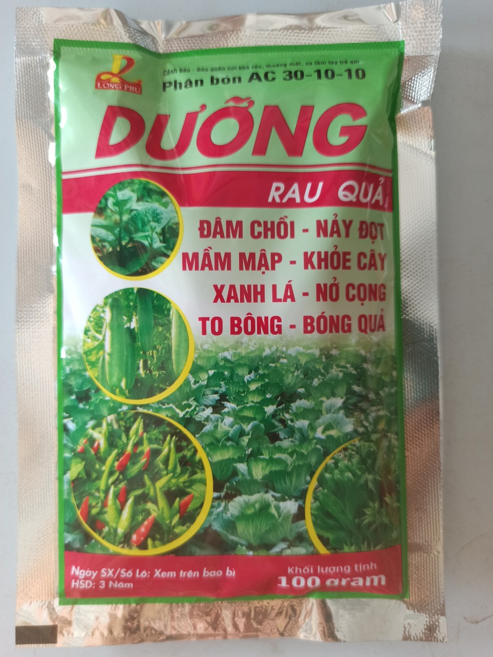 PHÂN BÓN AC 30-10-10 - DƯỠNG - Gói 100g