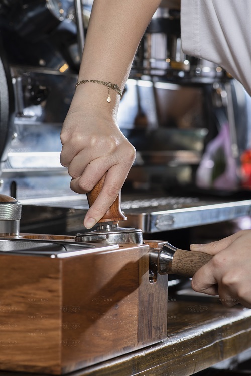 Tamper lò xo nén cà phê esspresso cán gổ
