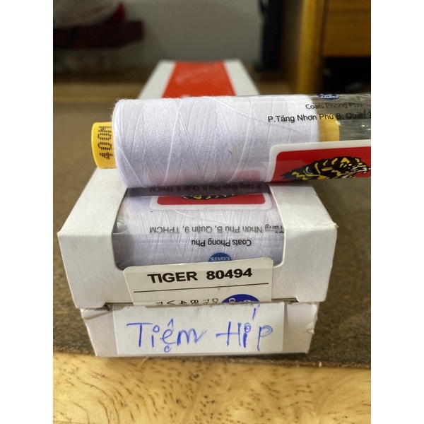 Chỉ may Tiger lõi nhỏ - tông trắng đen