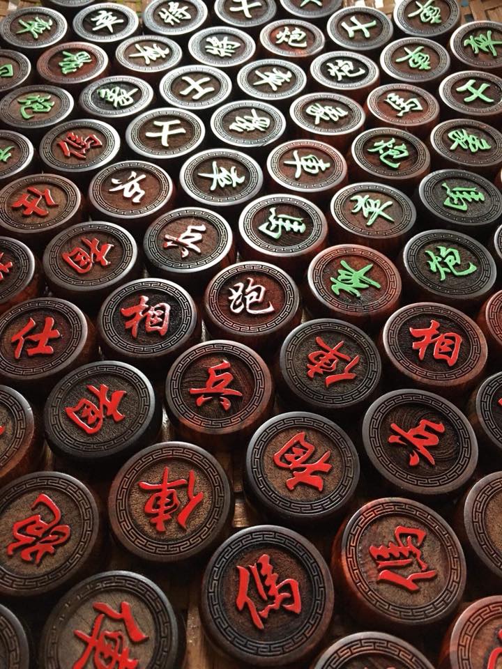 bộ quân cờ gỗ trắc ( không có bàn 2020)