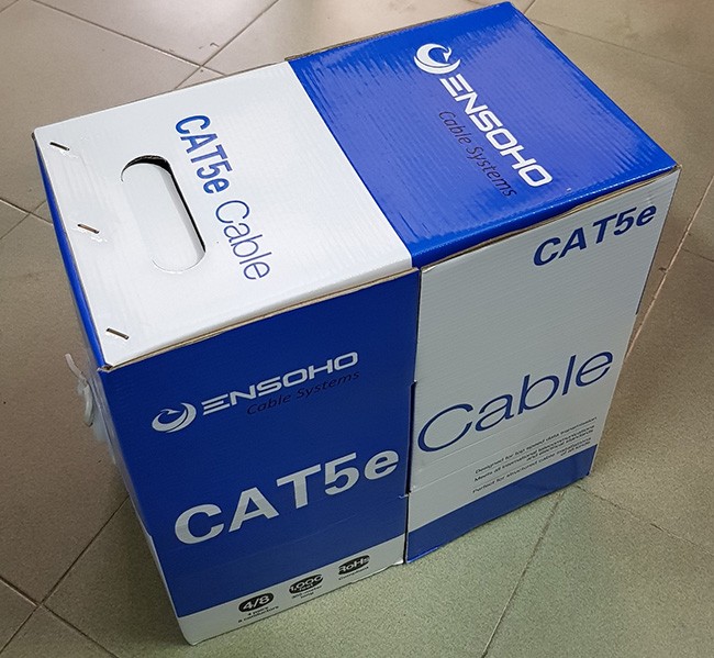 150m dây Cáp mạng CAT5e UTP ENSOHO bấm sẵn hai đầu - 150mcat5