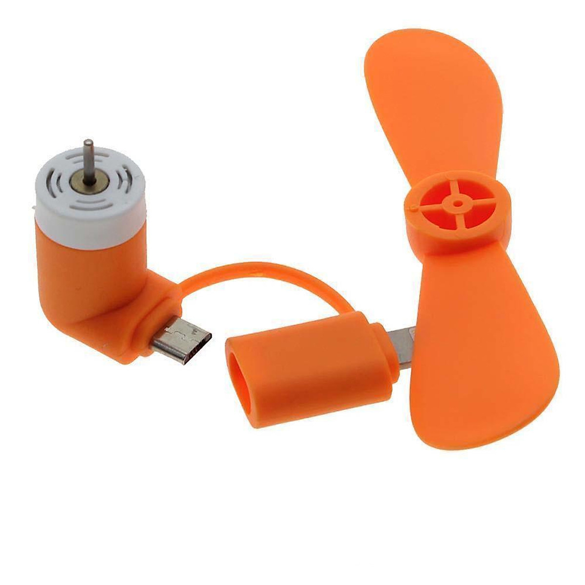 Quạt mini 2in1 gắn điện thoại