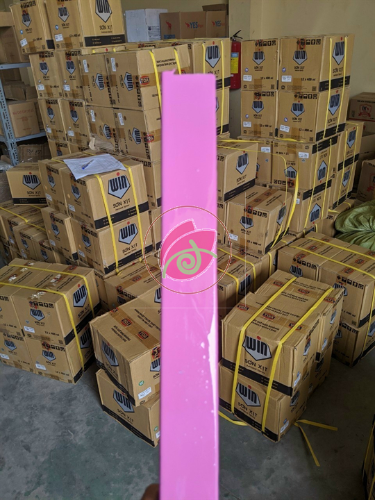 Sơn sắt màu hồng cánh sen Dolphin 1k 400g hoặc 800g