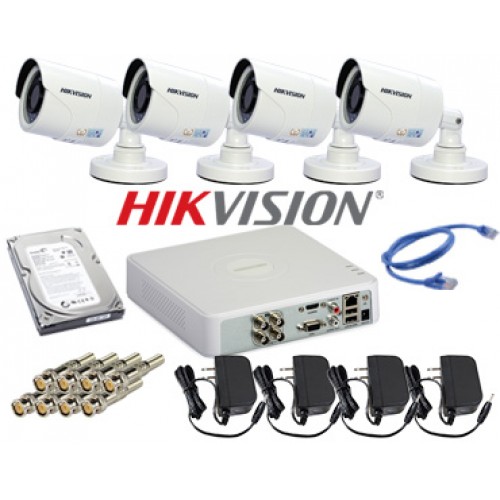 Bộ Kit CCTV 4 Camera 2MP Hik-Vision